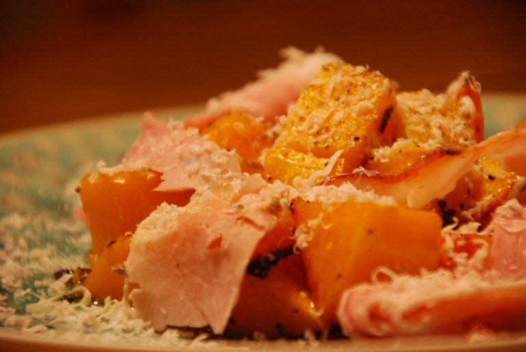 Roasted Butternut Squash, Sage and Italian Ham